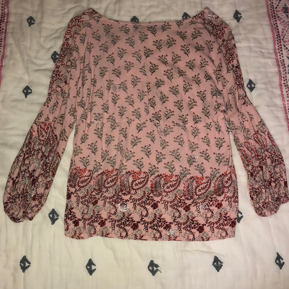 Pink pattern blouse - Picture 2 of 3